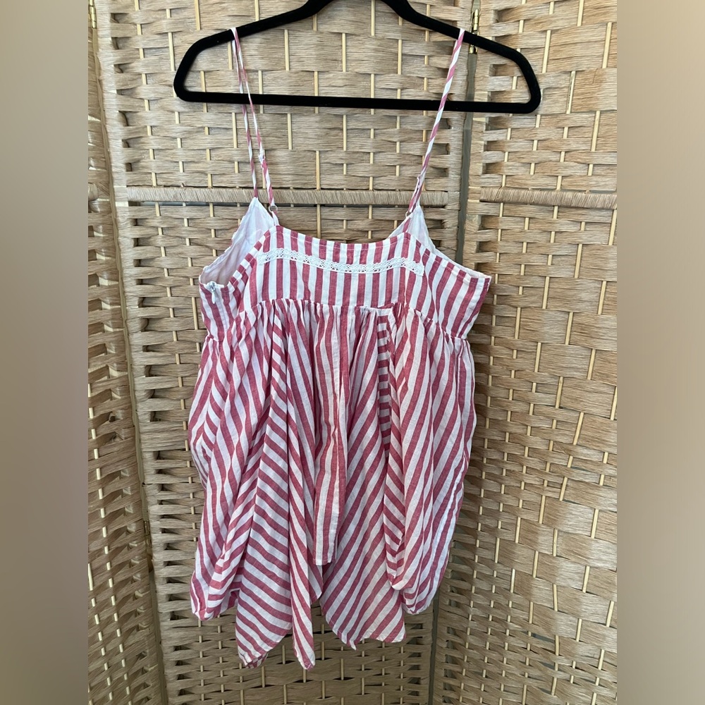 Olsenboye Y2K Striped Babydoll Bubble Tank - Picture 2 of 7